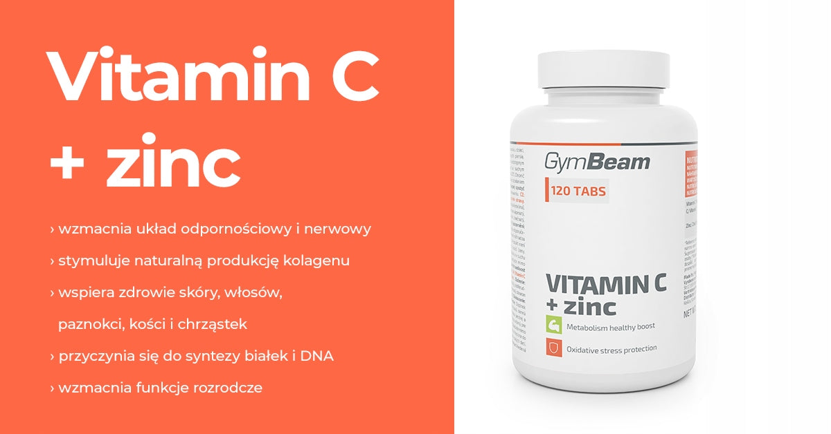 GymBeam Vitamin C + Zinc 120 tabs. Name other