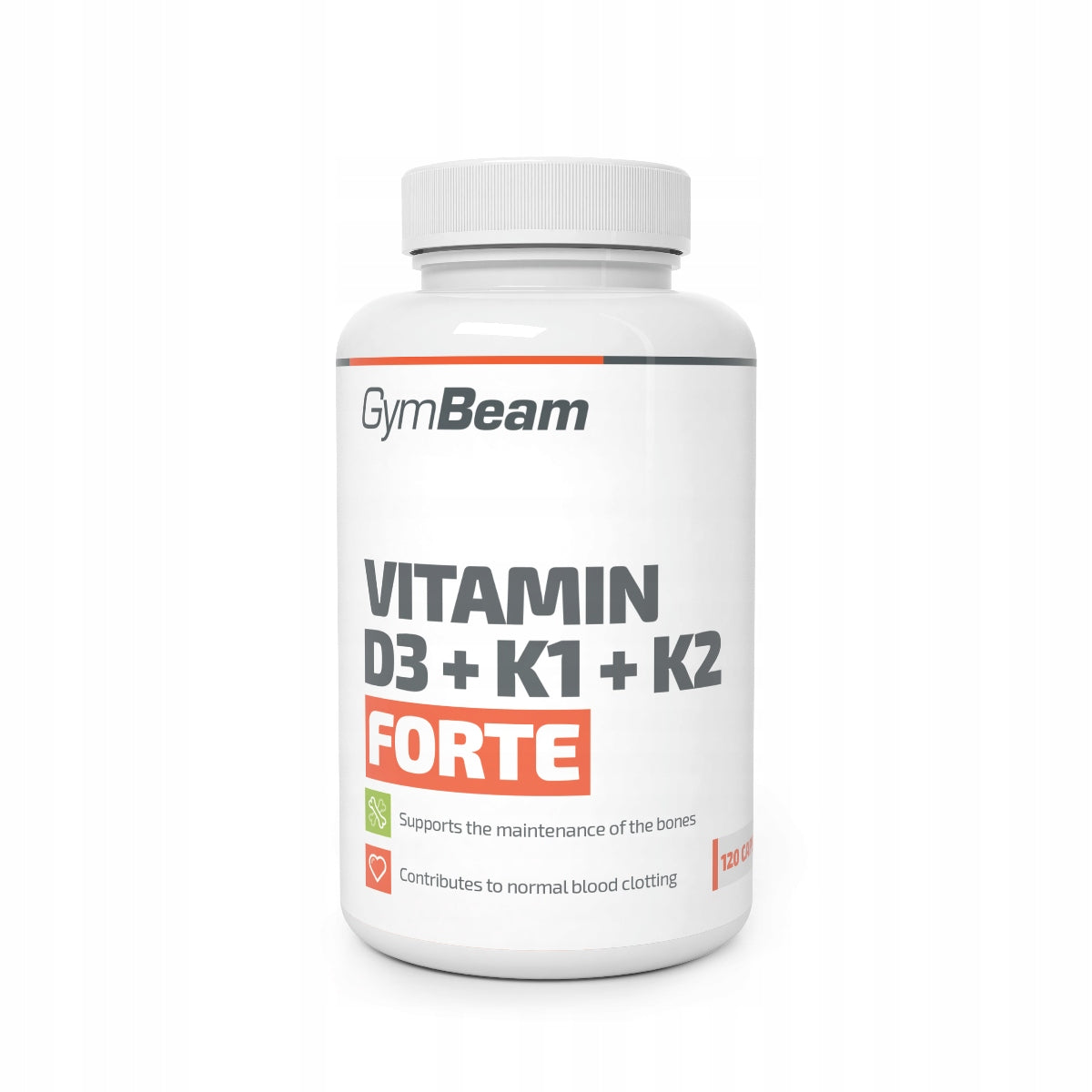 GymBeam Vitamin D3+K1+K2 Forte 120 caps