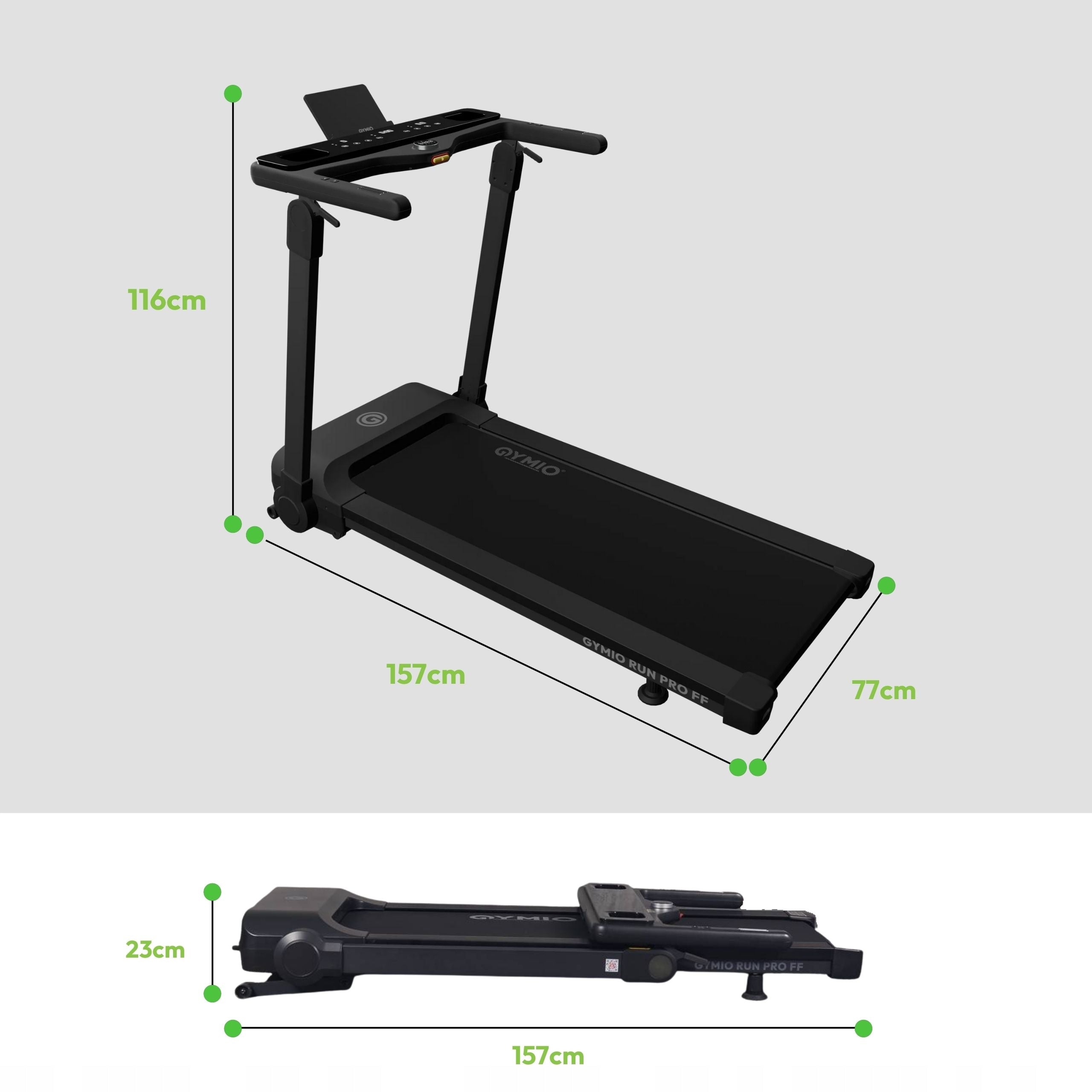 Gymio RUN PRO FF electric treadmill up to 120 kg Brand no brand