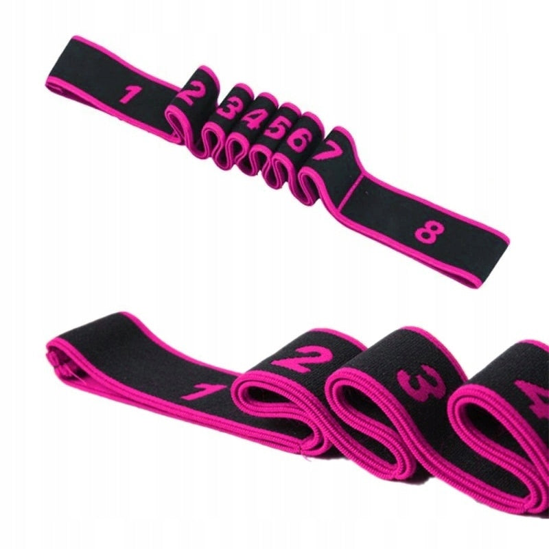 Gymnastic Rubber Stretching Exercise Tape Pink