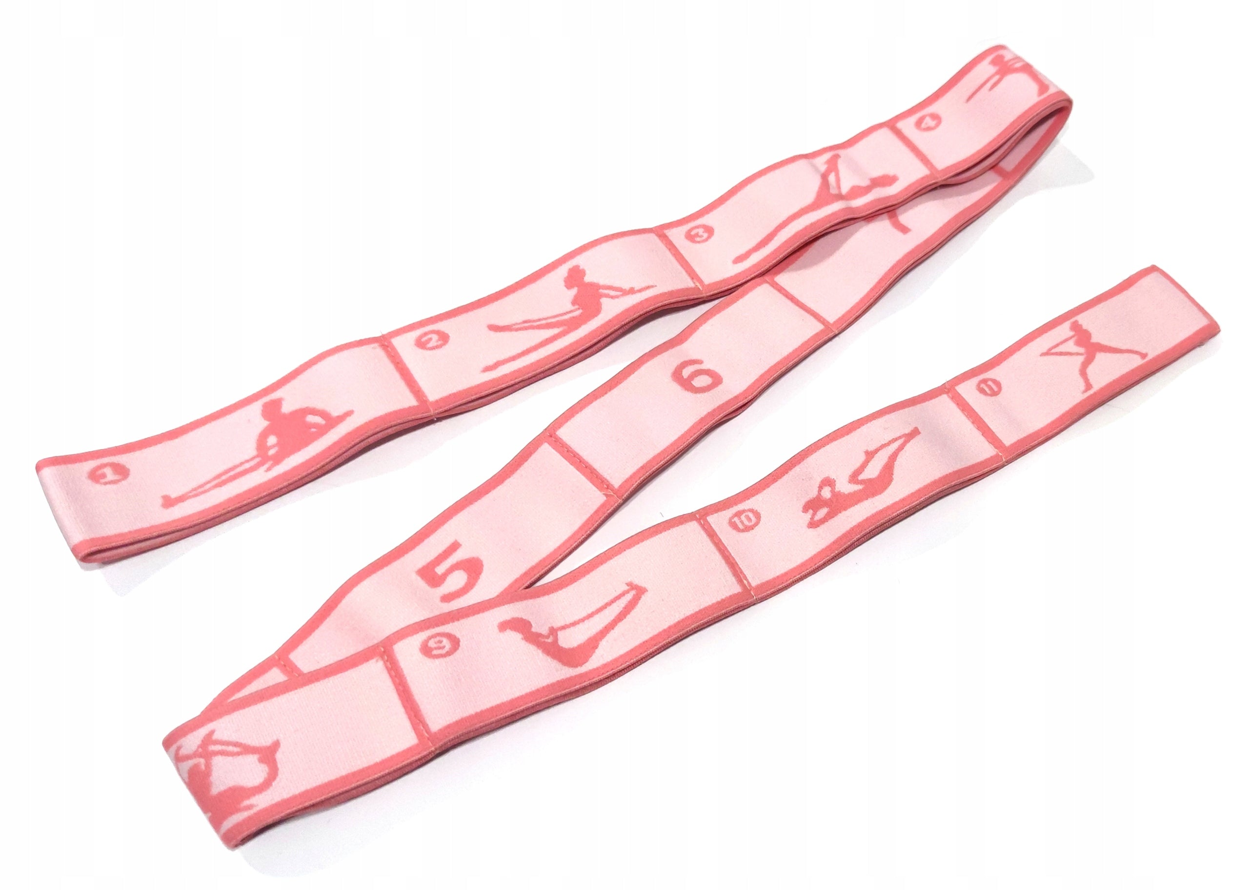 Gymnastic Rubber Stretching Resistance Tape for Exercise Yoga 11 Sections Brand Tojato