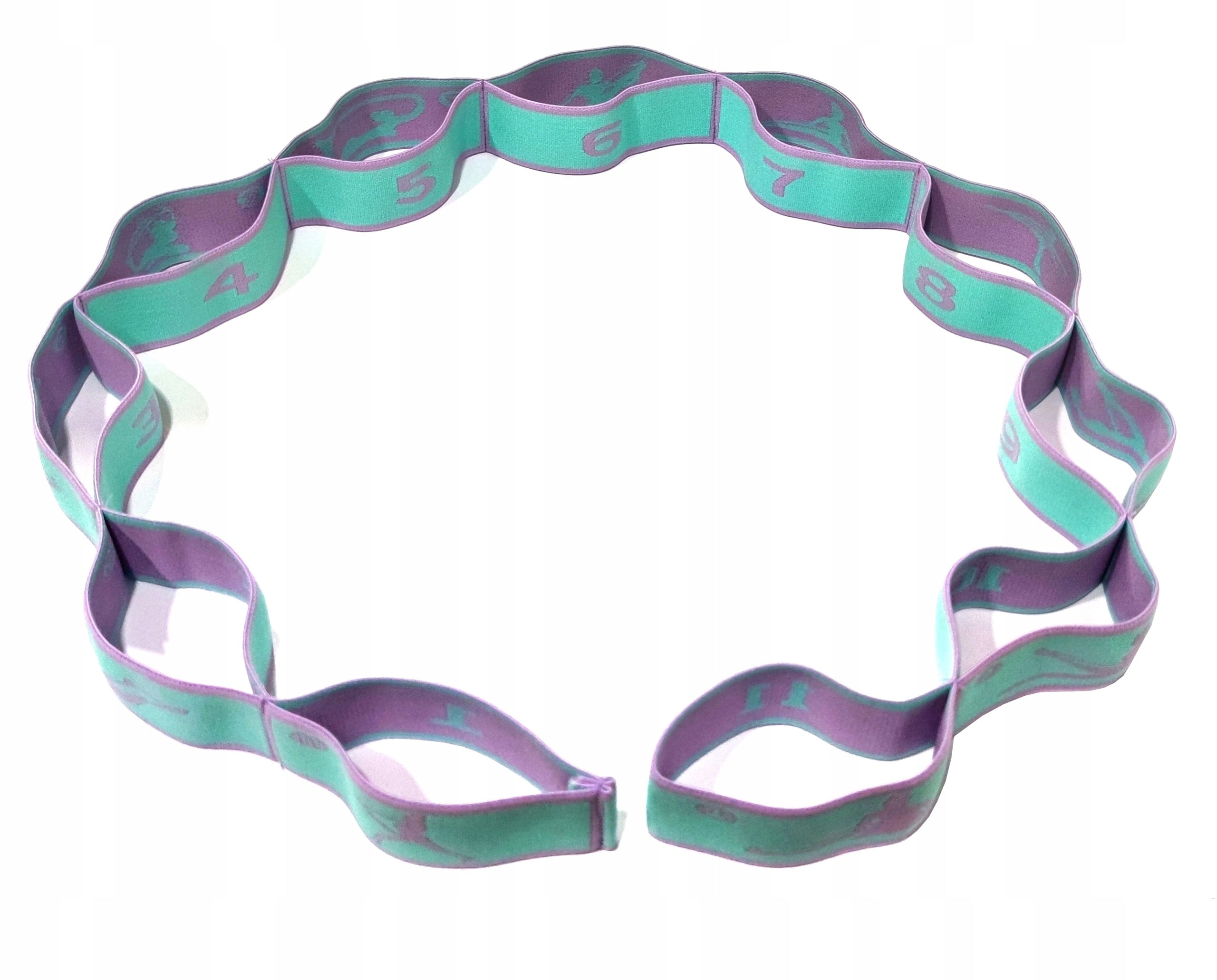 Gymnastic Rubber Stretching Resistance Tape for Exercise Yoga 11 Sections Brand no brand