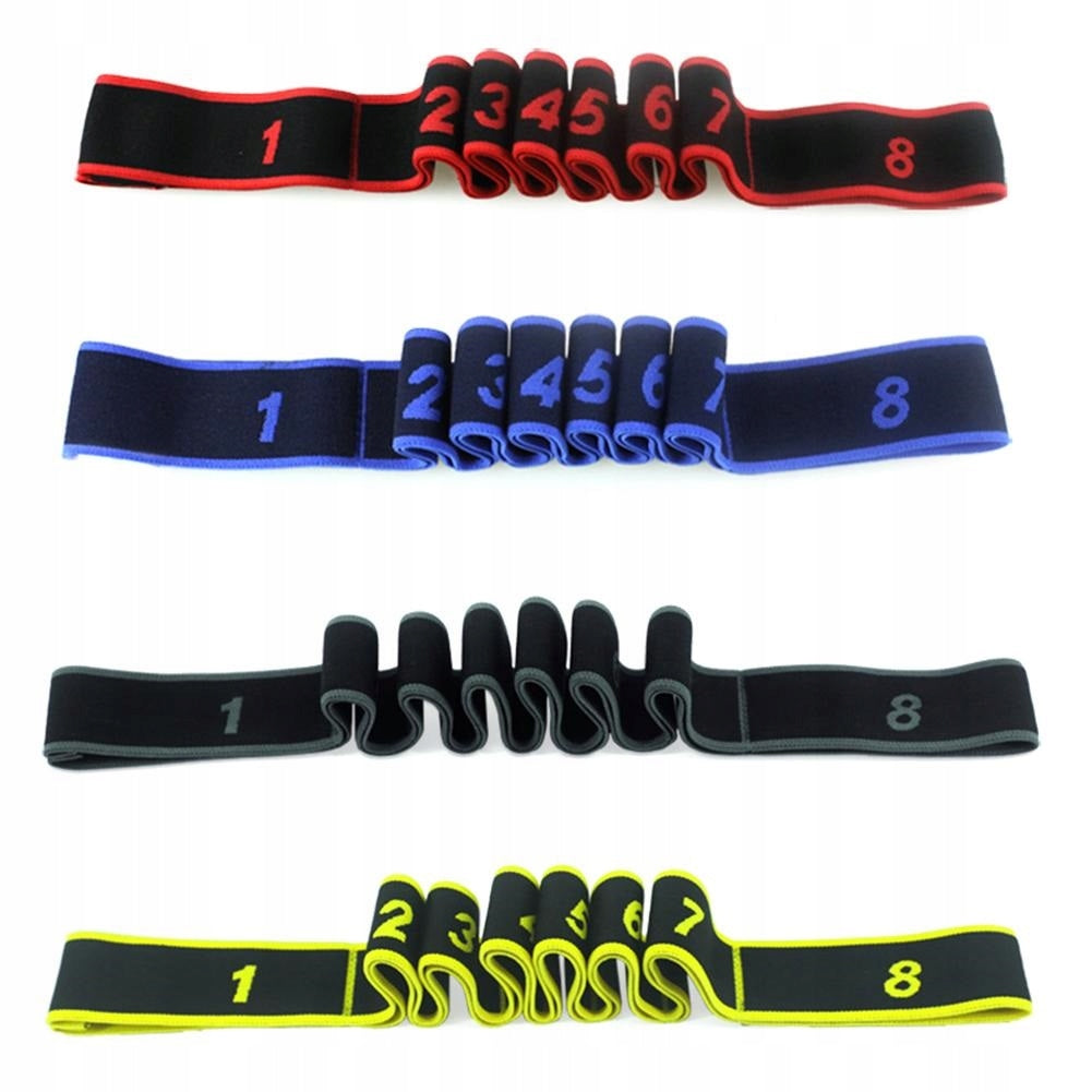 Gymnastic Rubber for Exercise Resistance Tape for Stretching 8 Sections Length 90 cm