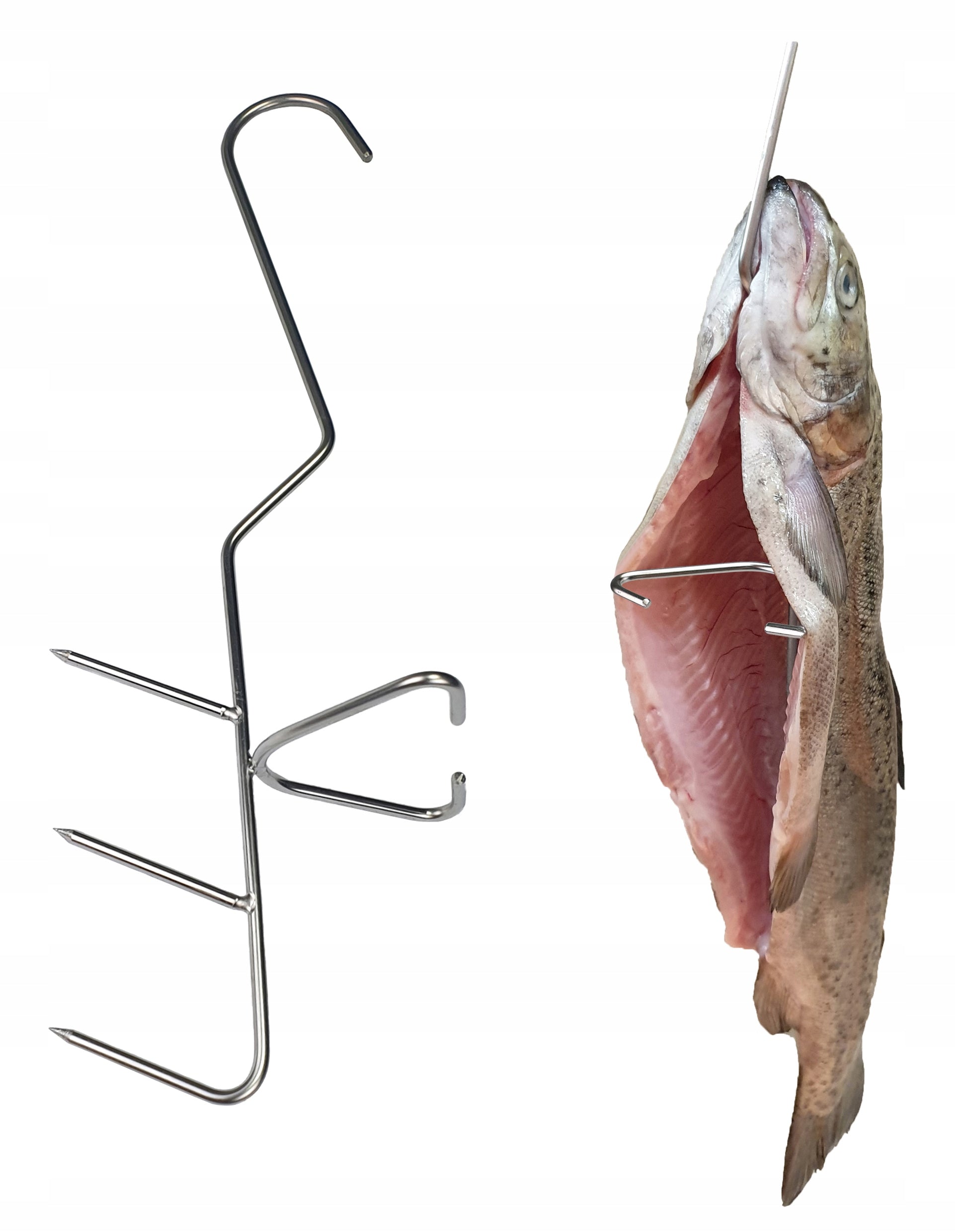 H-324 hook for smoking fish triple smoking for trout mackerel idyll