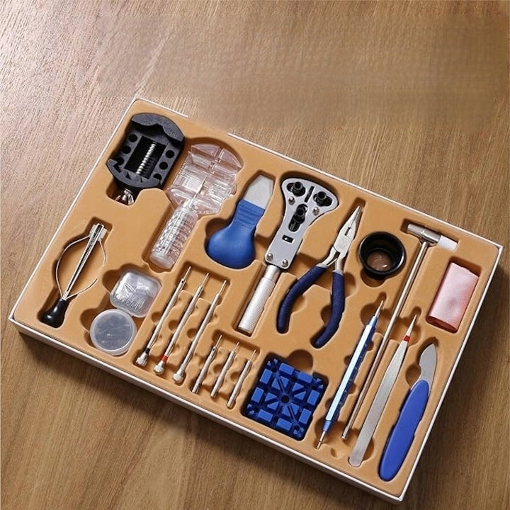 H&S Watch Repair Tool Kit, 155 Pieces, Case Number of items in the set 155