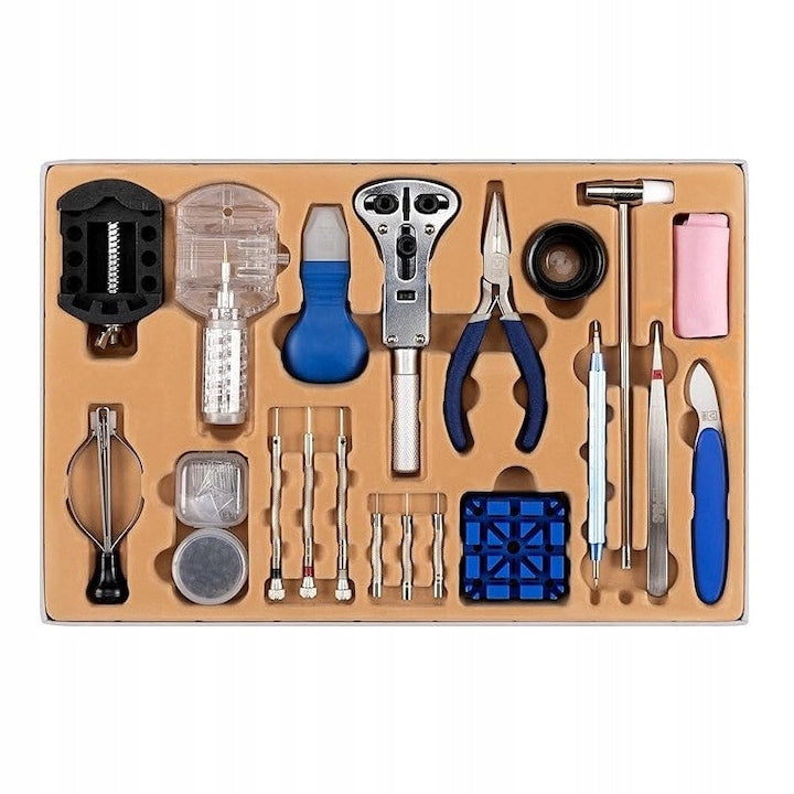 H&S Watch Repair Tool Kit, 155 Pieces, Case
