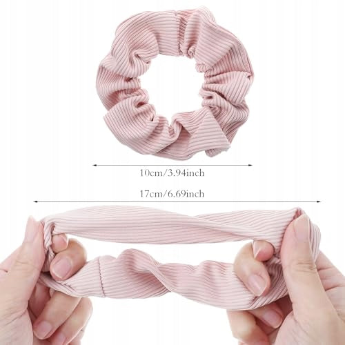 HAIR BANDS SATIN SILK FOR WOMEN SET OF 4 PIECES GIFT Manufacturer code Bez marki