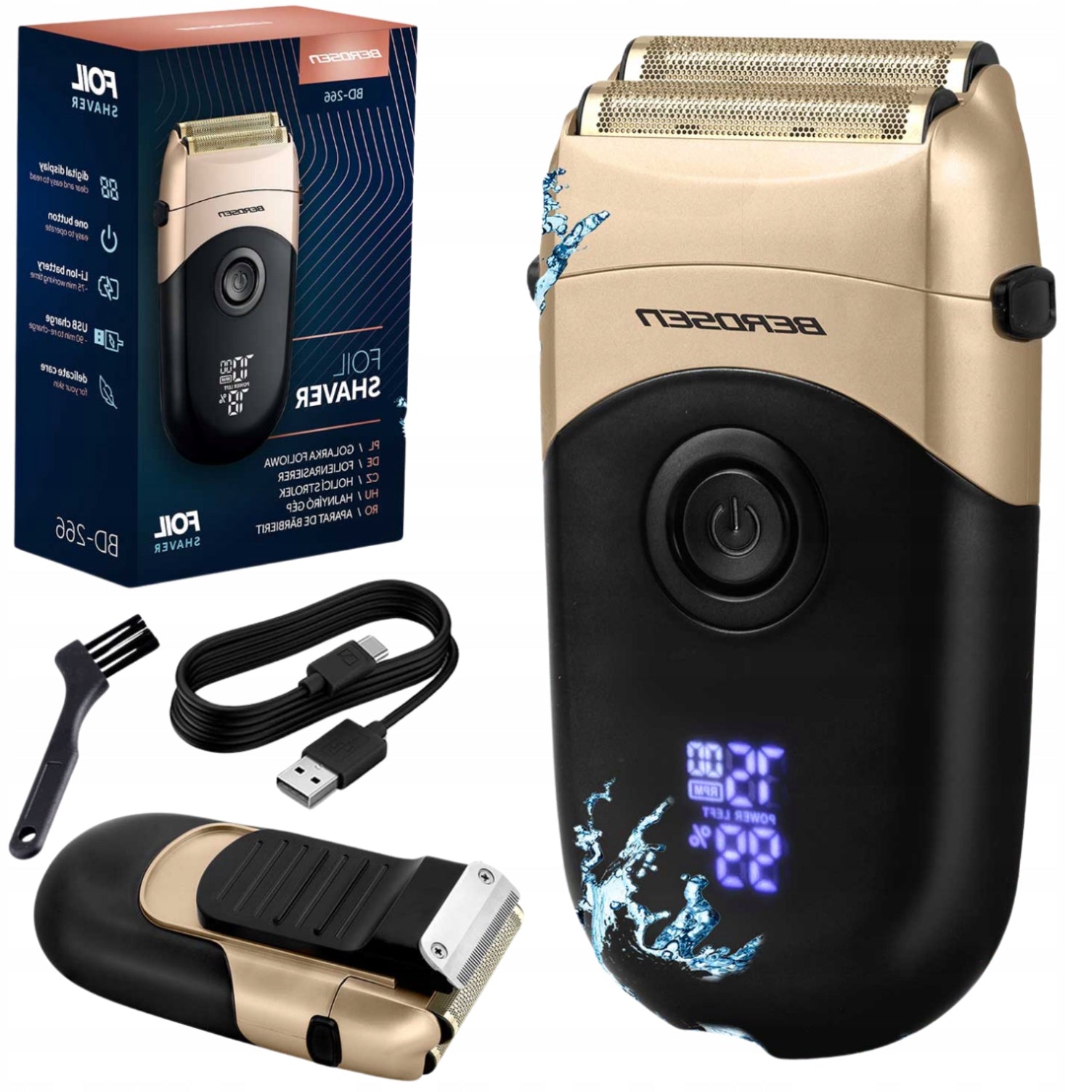 HAIR CLIPPER FOIL SHAVER FOR BEARD WIRELESS