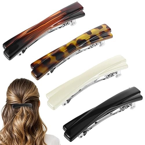 HAIR CLIPS FRENCH WOMEN'S RESIN TORTOISESHELL GIFT FOR WOMAN 4
