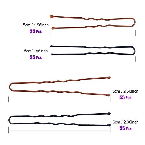 HAIR CLIPS U SHAPE METAL PROFESSIONAL FOR HAIRDRESSERS 220 PCS. Manufacturer code Bez marki