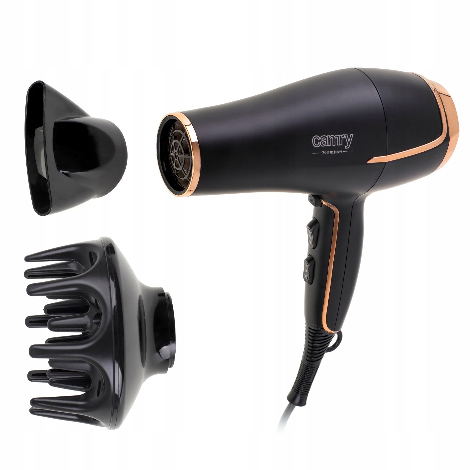 HAIR DRYER WITH DIFFUSER CONCENTRATOR 2200W COLD BLOW ADJUSTABLE Manufacturer code SUSZARKA DO WŁOSÓW Z DYFUZOREM AGS241