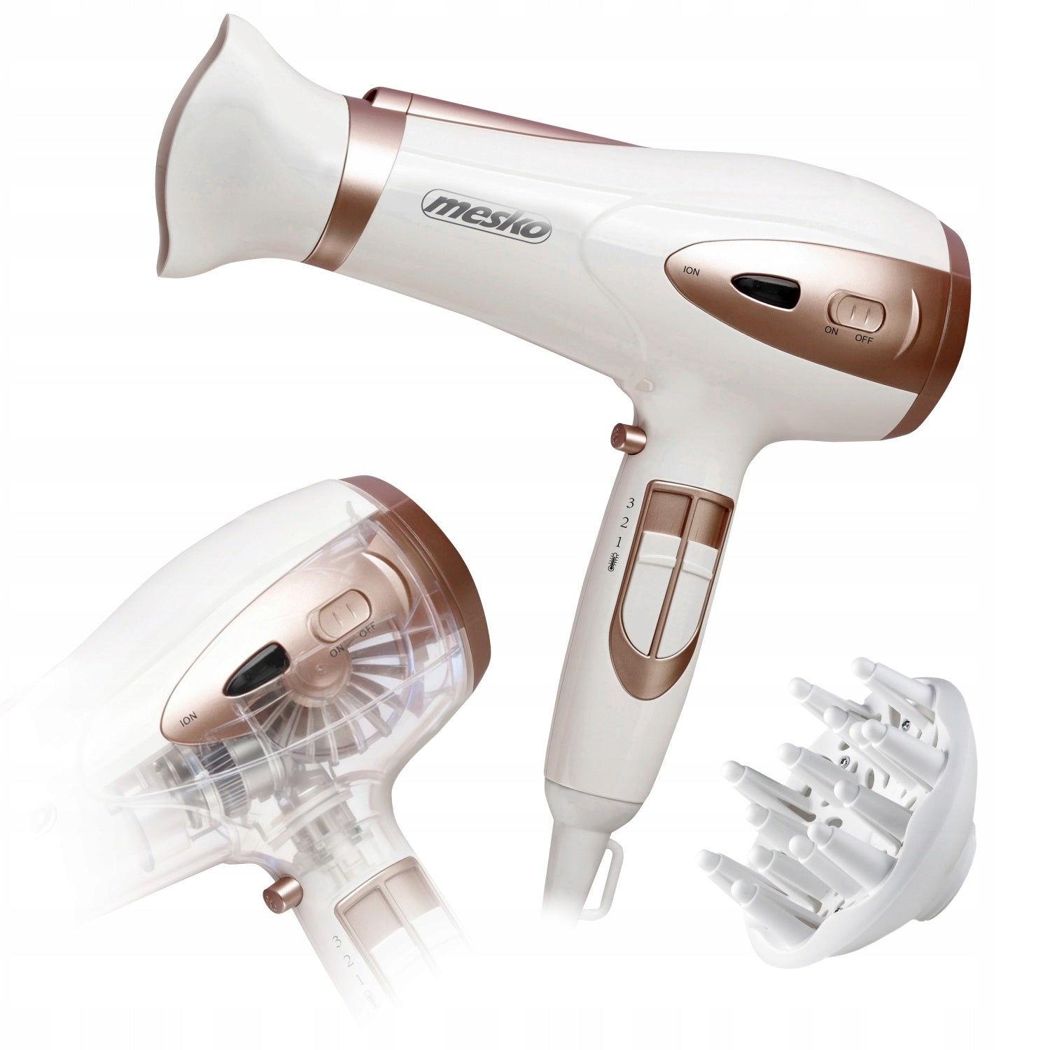 HAIR DRYER WITH IONIZATION 2400W Cold Air + Concentrator & Diffuser EAN (GTIN) 5905575904386