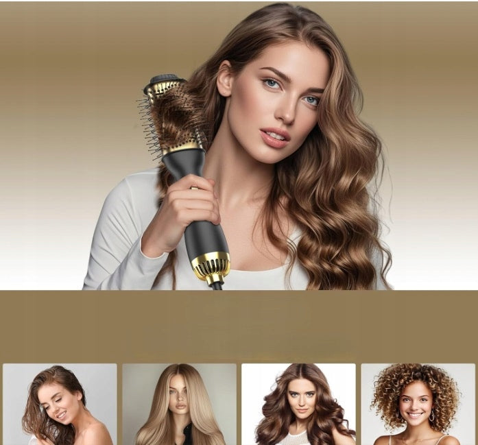HAIRDRYER HAIRBRUSH 4IN1 FUNCTION DRYING AND MODELING 1000W BLACK Manufacturer code Szczotka