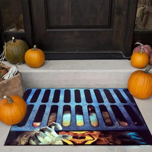 HALLOWEEN DOORMAT CLOWN TERRIBLE NON-SLIP 40X60 CM for home Brand no brand