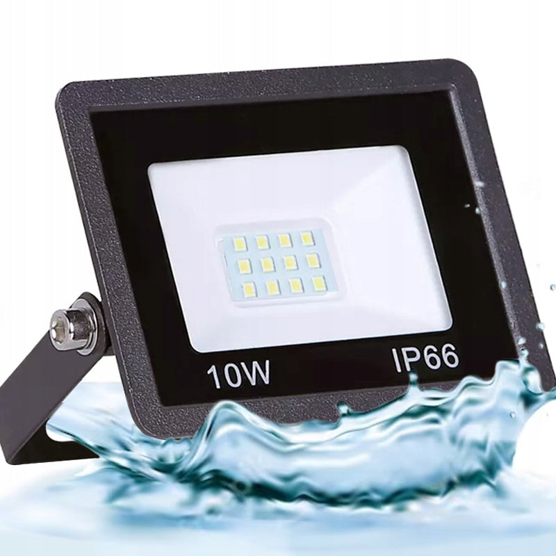 HALOGEN 10W LED FLOODLIGHT WORK LAMP STRONG WATERPROOF TEMPERED GLASS
