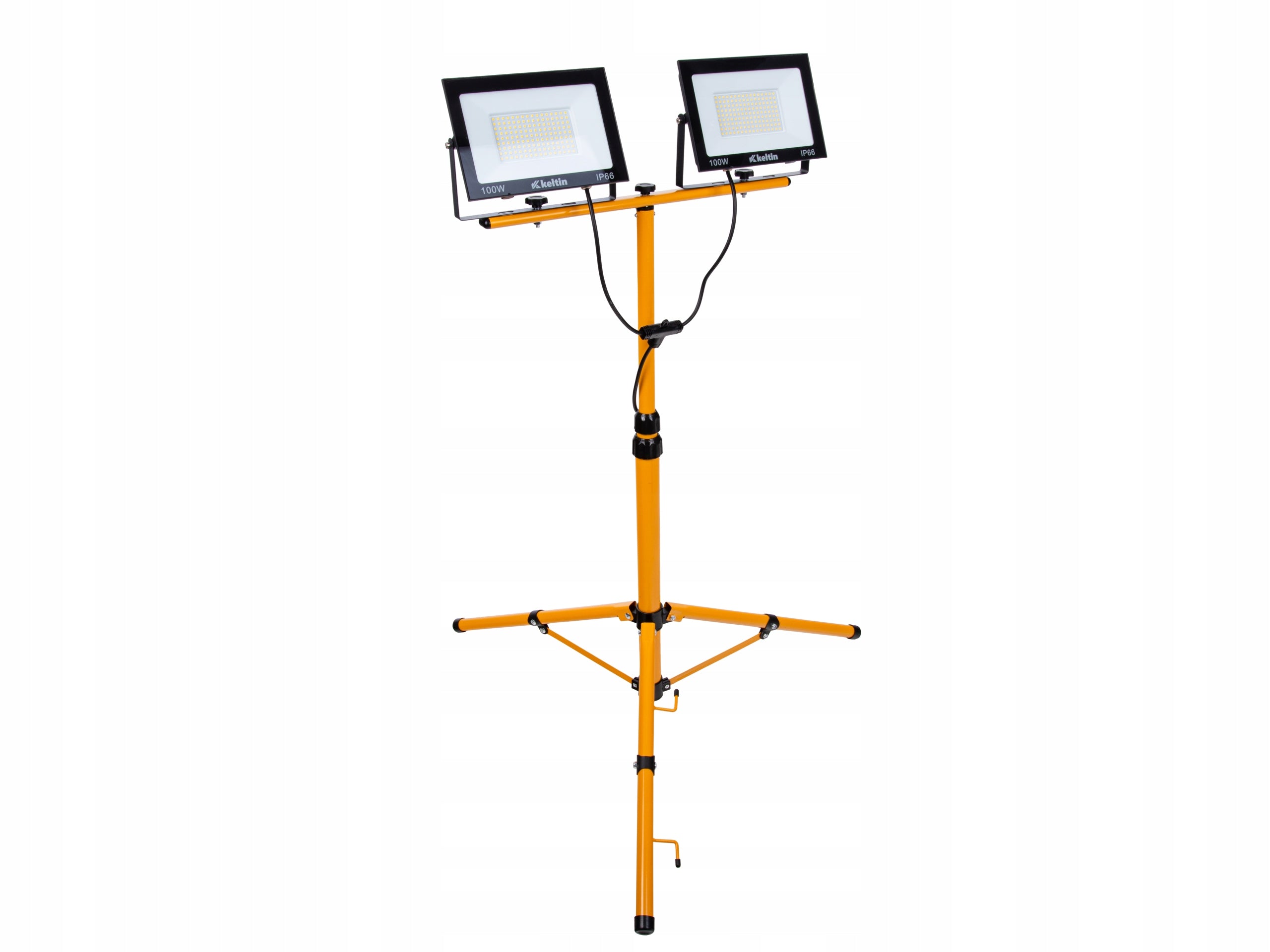 HALOGEN FLOODLIGHT LED LAMP 2X100W TRIPOD COLOR WHITE COLD 6500K KELTIN Brand Keltin