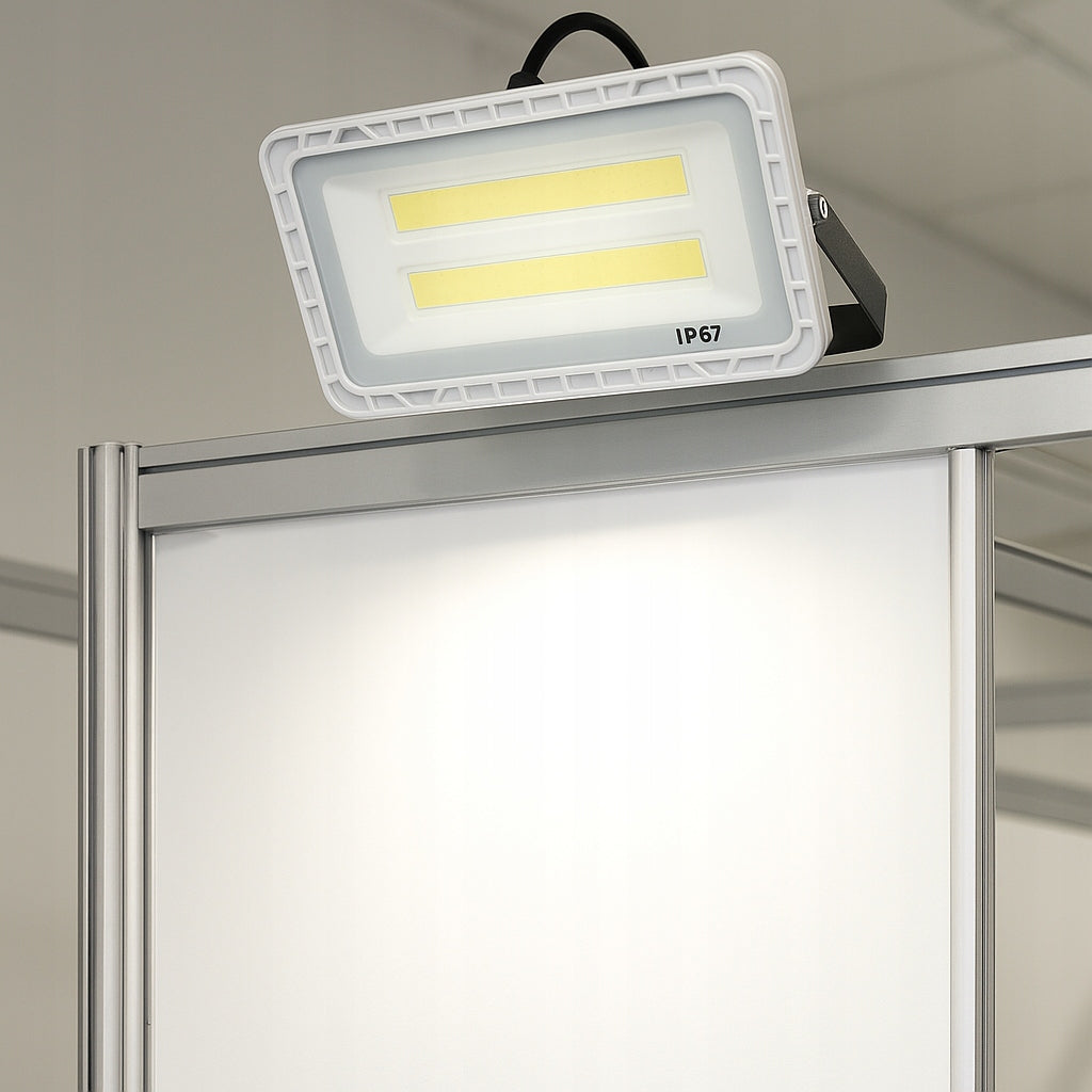 HALOGEN LED 100W FLOODLIGHT SLIM OUTDOOR WORKING ECONOMICAL FOR WAREHOUSE EAN (GTIN) 5905036204864