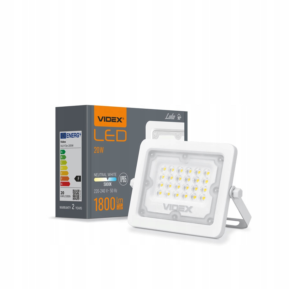 HALOGEN LED ECONOMICAL STRONG NATURAL LIGHT COLOR WHITE ALUMINUM 20W Manufacturer code VLE-F2e-205W