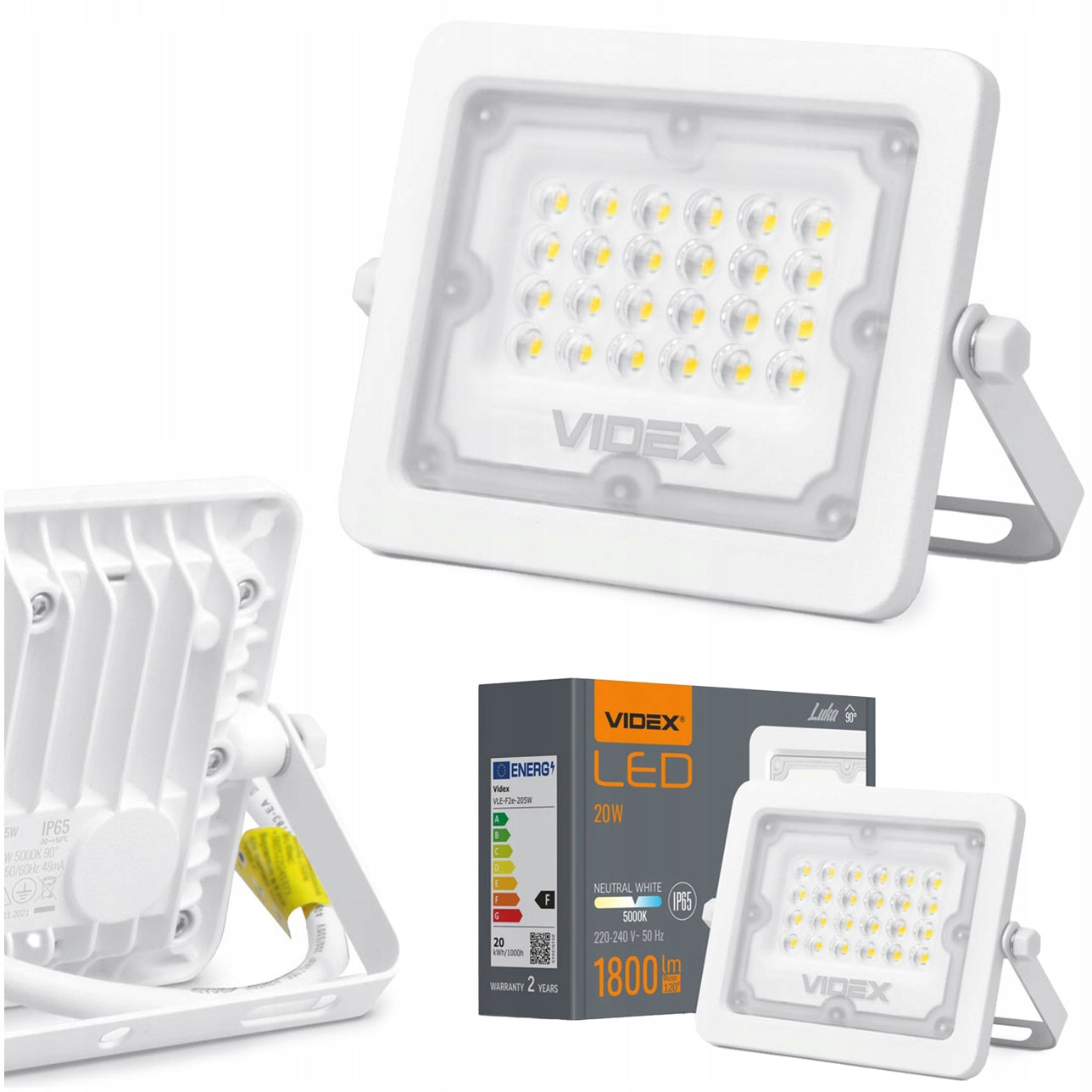 HALOGEN LED ECONOMICAL STRONG NATURAL LIGHT COLOR WHITE ALUMINUM 20W