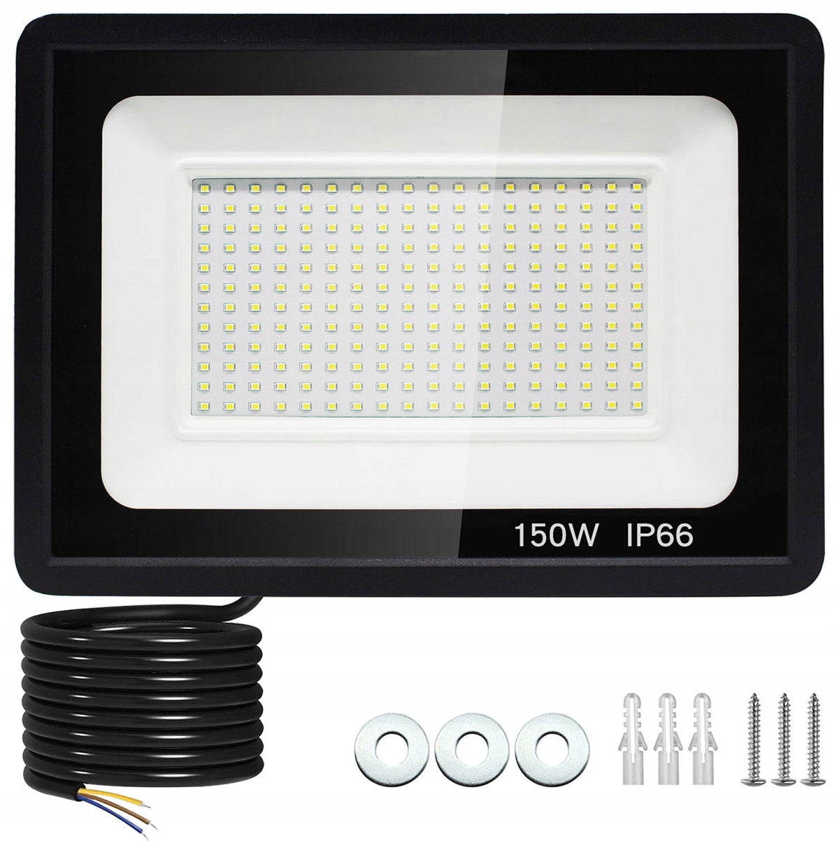HALOGEN LED FLOODLIGHT LAMP 150W REFLECTOR TEMPERED GLASS 14500lm SLIM+