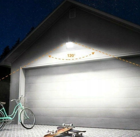 HALOGEN LED LAMP 30W MINI FLOODLIGHT SLIM MOTION SENSOR IP66 OUTDOOR Batteries included no