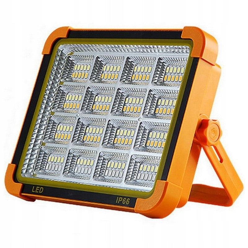 HALOGEN LED SOLAR WORK LAMP PORTABLE 200W RECHARGEABLE FLOODLIGHT Batteries included yes