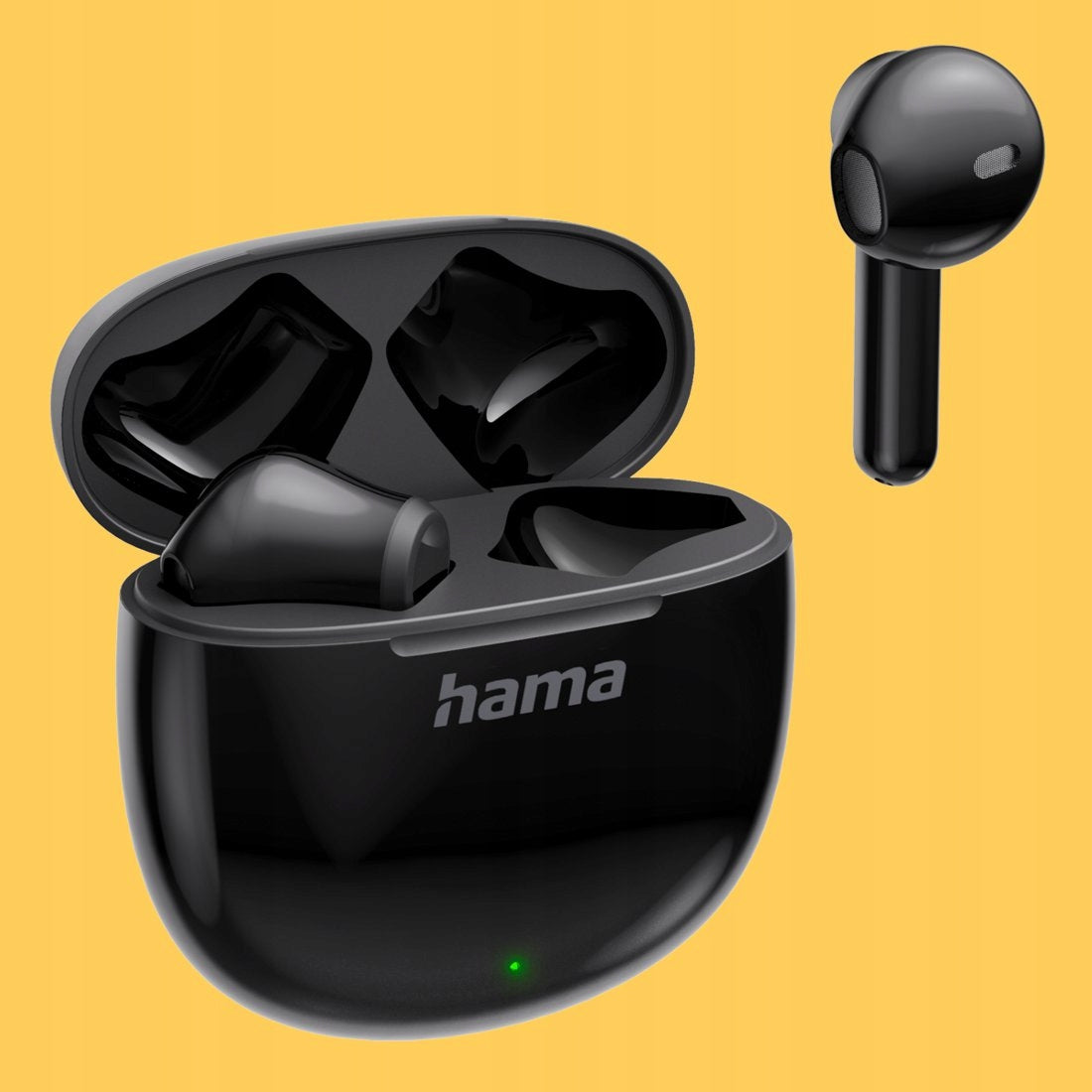 HAMA ACTION ONE EARBUDS WIRELESS BLUETOOTH BLACK MICROPHONE Brand Hama