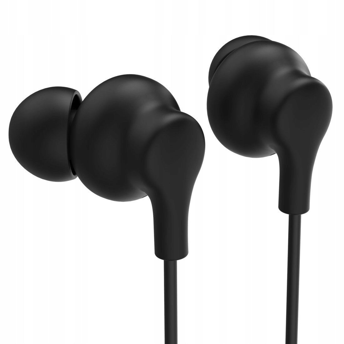 HAMA EARBUDS CURLY WIRED USB-C NEW BLACK REMOTE CONTROL MICROPHONE Packaging status original
