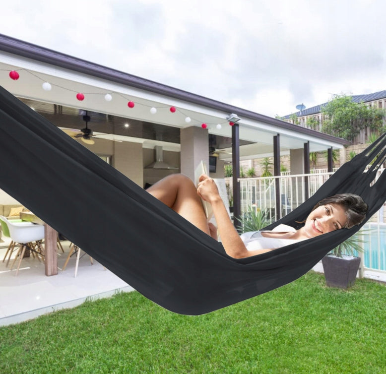 HAMMOCK 2 PERSON GARDEN SWING STRONG ROUND REINFORCED HEADBAND LARGE BAG Manufacturer Heckermann