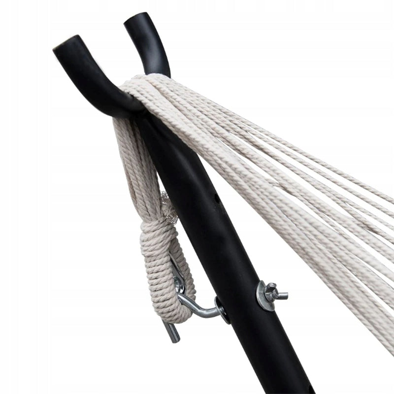 HAMMOCK FRAME 260 CM METAL STRONG ADJUSTABLE FOR TERRACE GARDEN Material width 1 cm