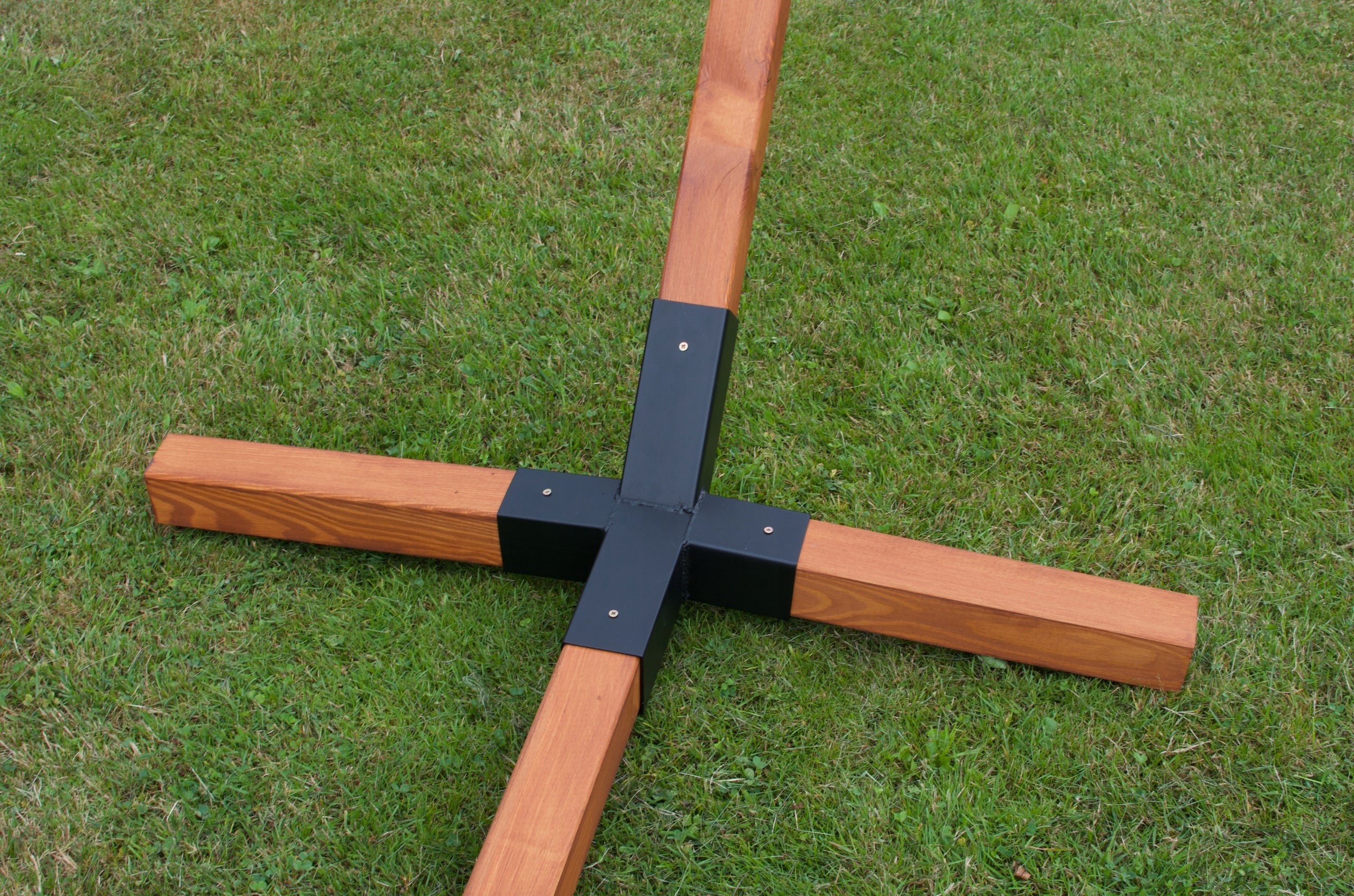HAMMOCK FRAME DECKCHAIR large thick beech wood 65x65mm impregnated 350kg Total length 320 cm