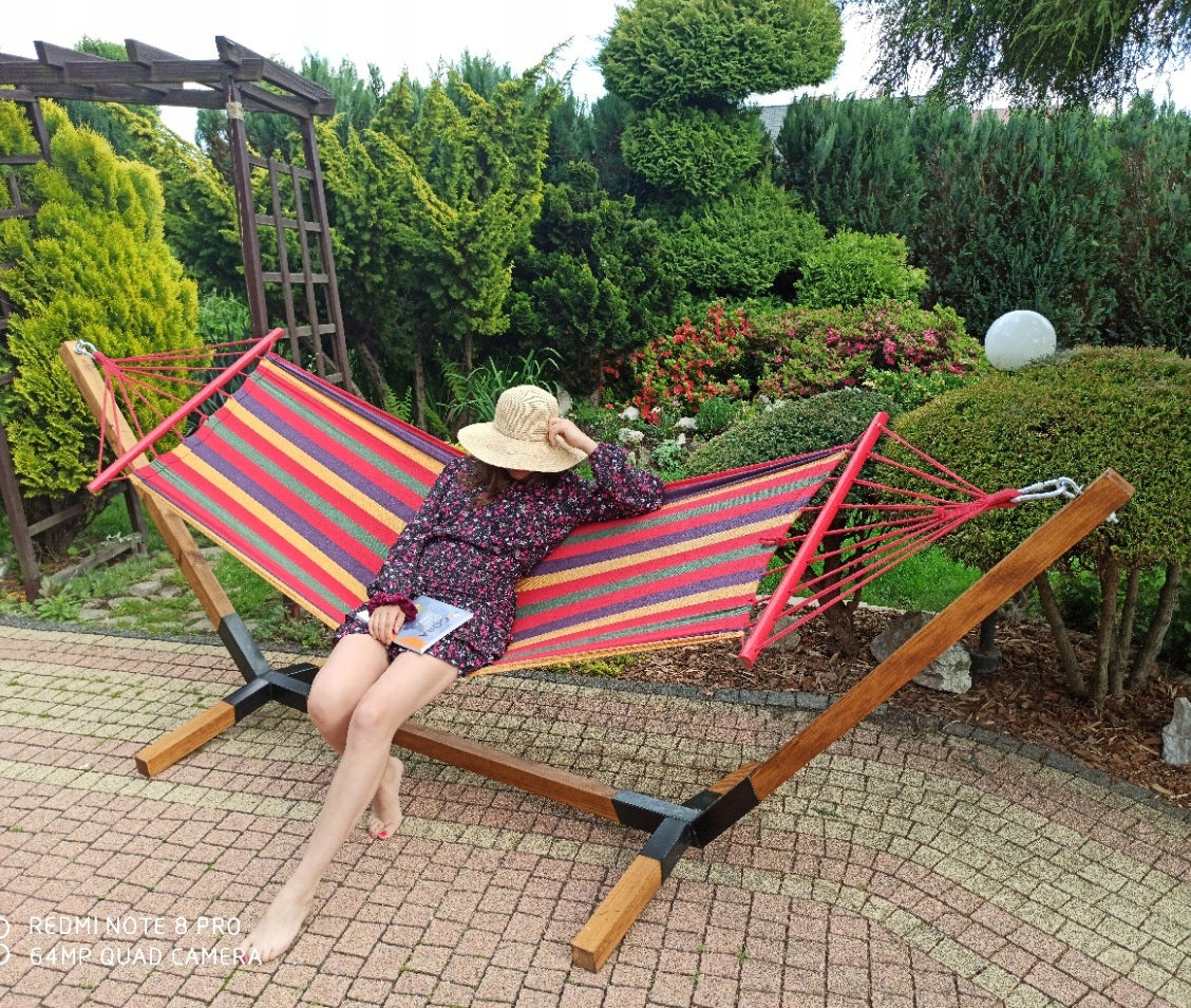 HAMMOCK FRAME IMPREGNATED ADJUSTABLE STAND STRONG Total length 325 cm