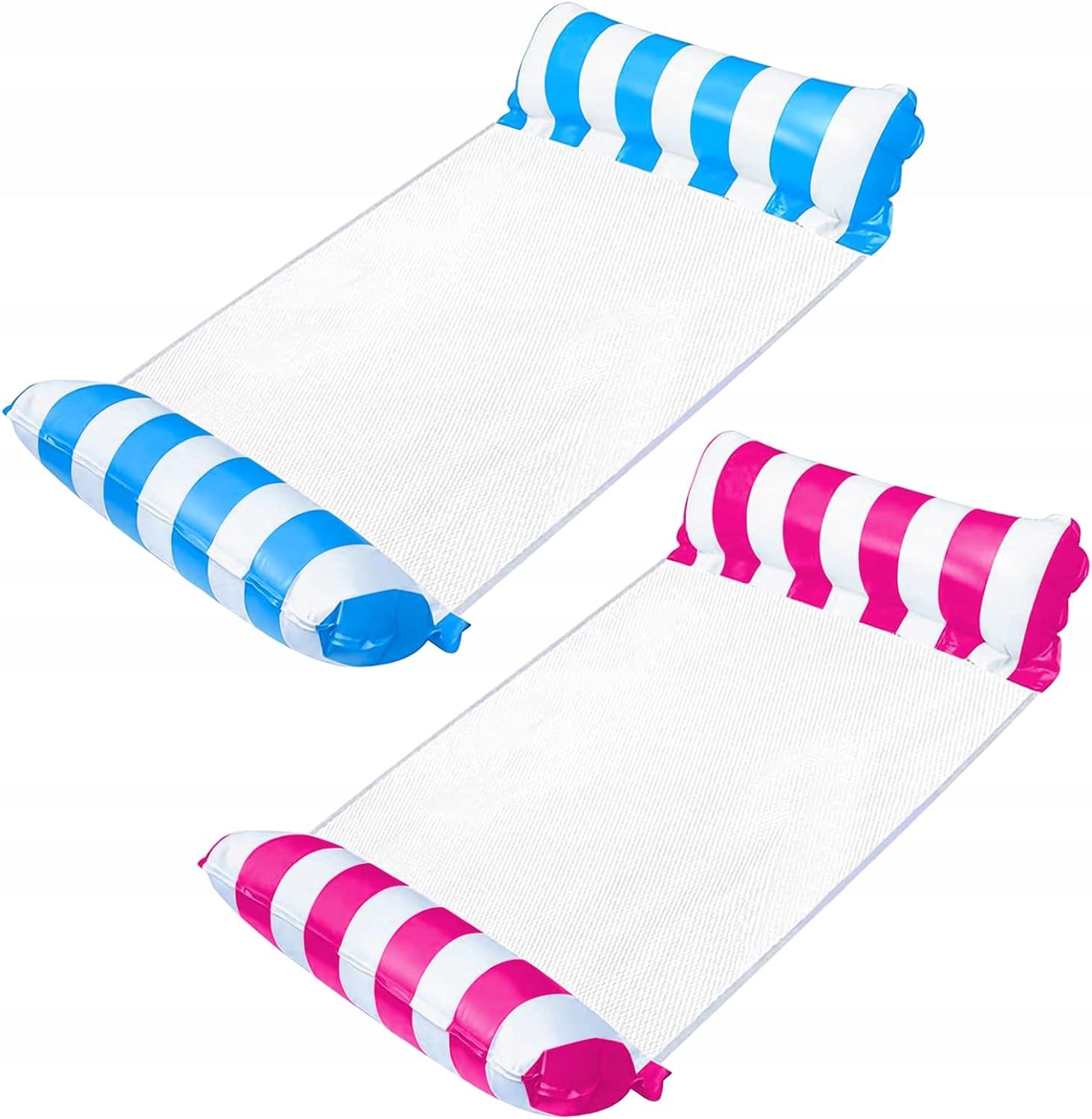 HAMMOCK MATTRESS INFLATABLE WATER SWIMMING CHAIR SUN LOUNGER FOR SWIMMING POOL VACATION Brand Quatro