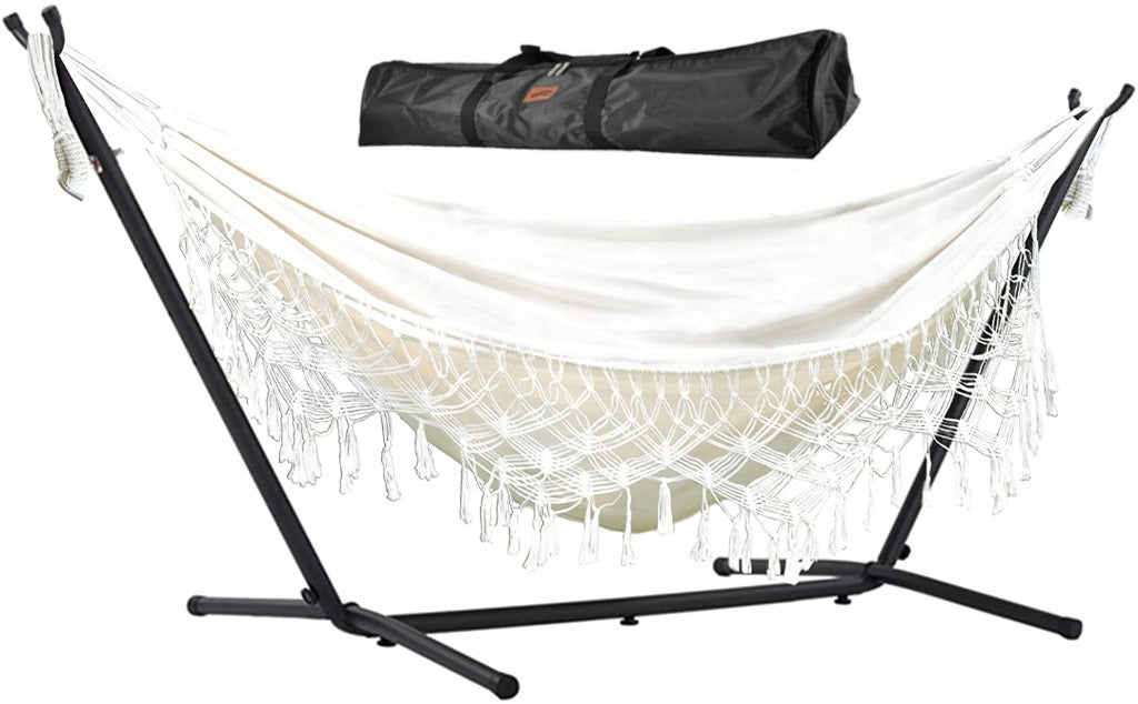 HAMMOCK RACK GARDEN STAND METAL DOUBLE STRONG 250 KG +BAG