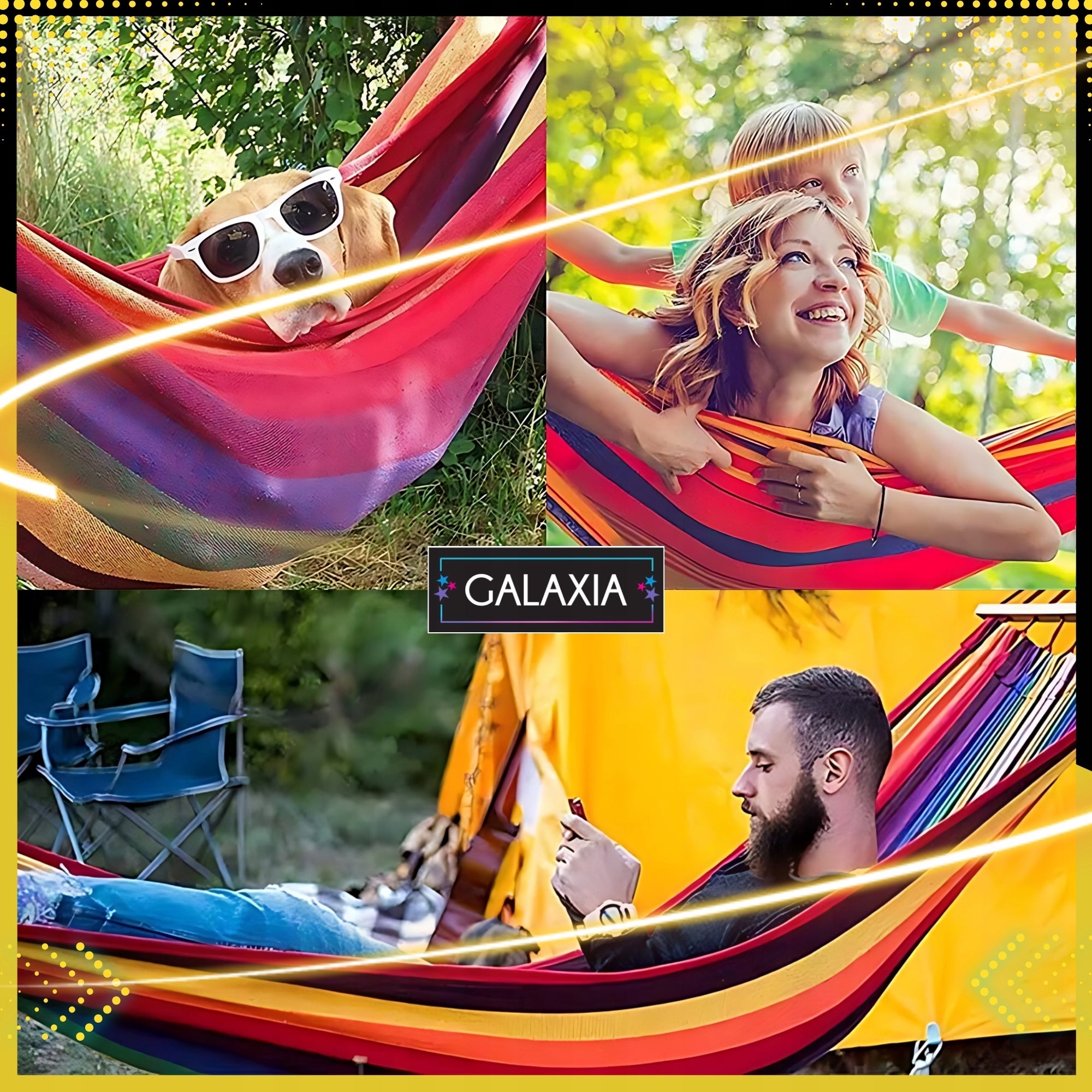 HAMMOCK WITH FRAME Hammock frame GARDEN HAMMOCK STAND DOUBLE XXL Manufacturer GALAXIA