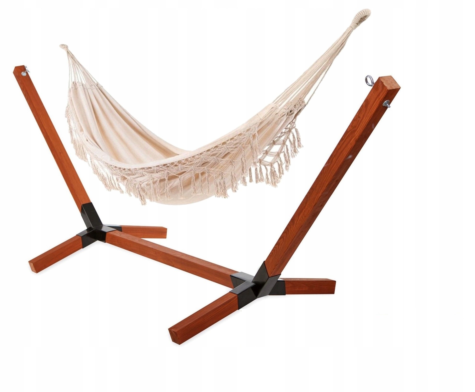 HAMMOCK WITH GARDEN FRAME TWO-PERSON DIFFERENT COLORS 220 kg PREMIUM Manufacturer code GADZET 9