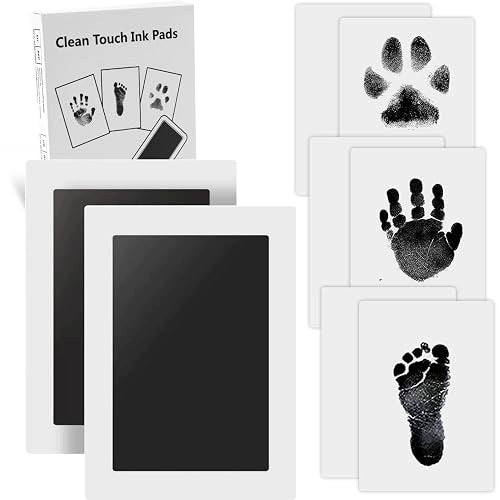 HAND AND FOOTPRINTS FOR BABIES GIFT SET 2 PCS leather Brand no brand
