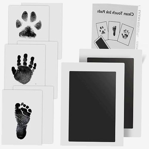 HAND AND FOOTPRINTS FOR BABIES GIFT SET 2 PCS leather