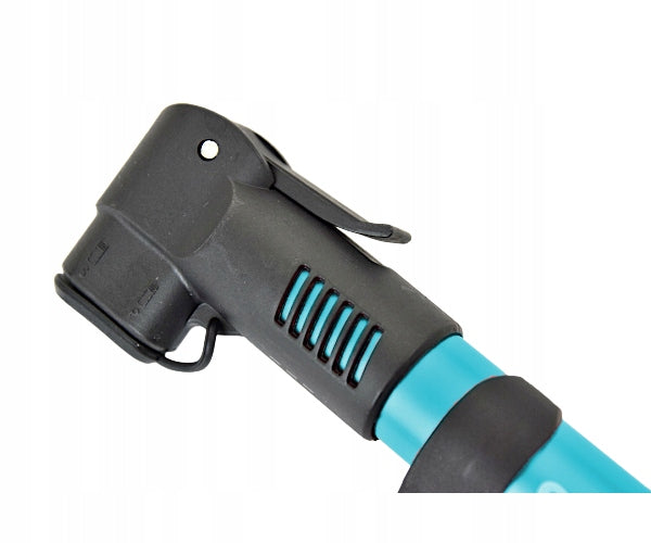 HAND BICYCLE PUMP FOR ALUMINUM FRAME MINI DUAL 28 CM LIGHT AV / FV-SV Manufacturer code Blue