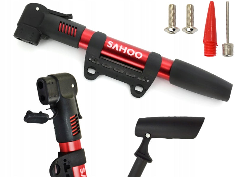 HAND BICYCLE PUMP FOR ALUMINUM FRAME MINI DUAL 28 CM LIGHT AV / FV-SV