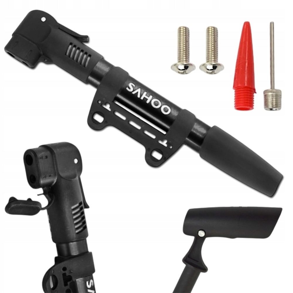 HAND BICYCLE PUMP FOR ALUMINUM FRAME MINI DUAL 28 CM LIGHT AV / FV-SV