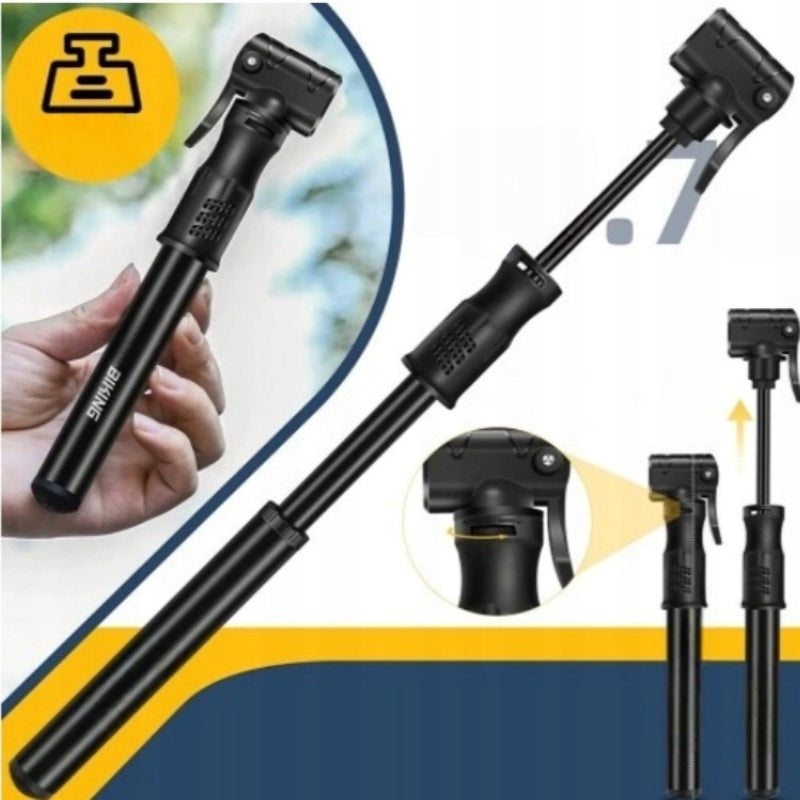 HAND BICYCLE PUMP FOR POOL BALL BIKE VALVE WITH UNIVERSAL HOSE Dominant material aluminum