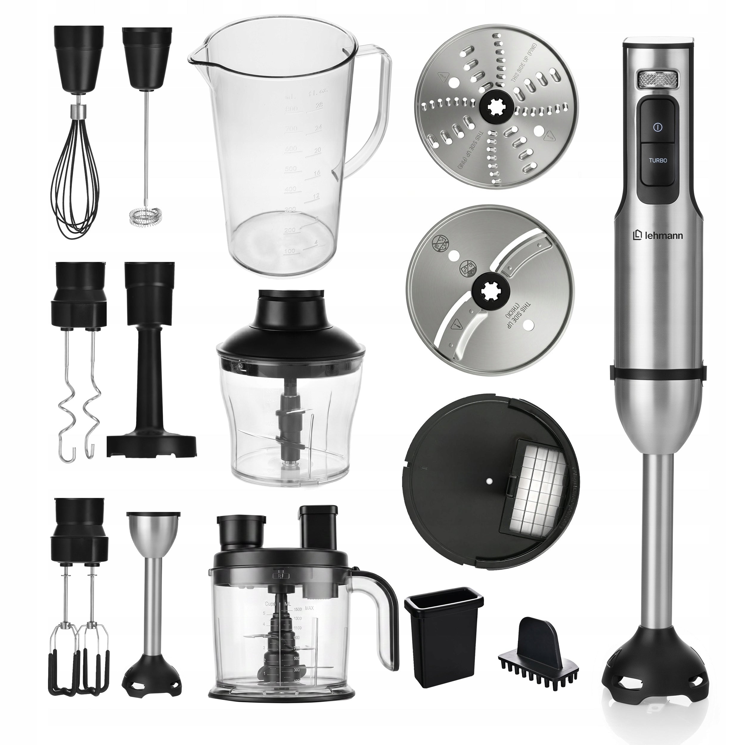 HAND BLENDER 2000W MULTIFUNCTION MIXER WITH DISPLAY MALAXER 2xDISCS Packaging status original