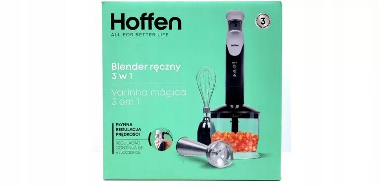 HAND BLENDER HOFFEN HB-3087 800 IN BLACK 3IN1