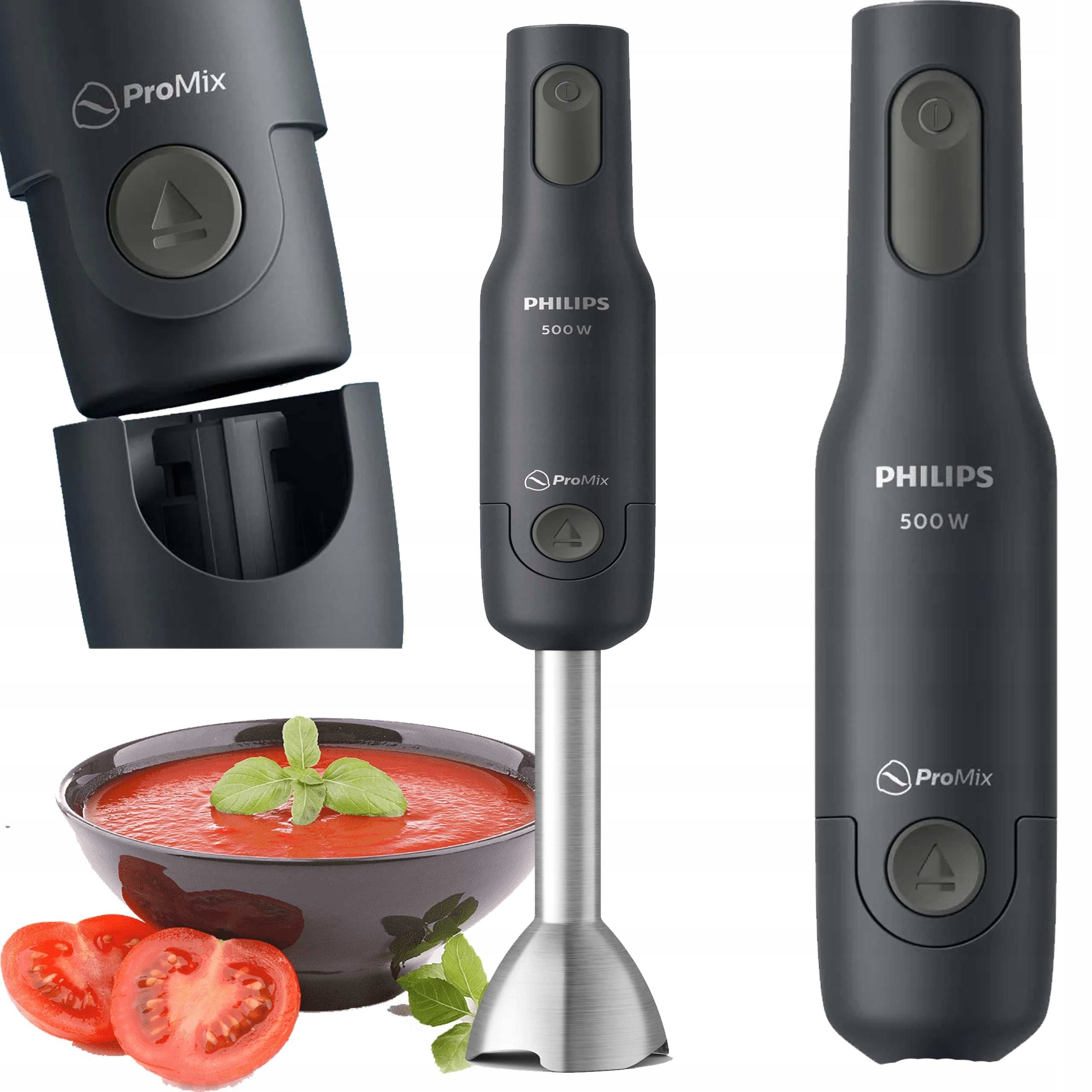 HAND BLENDER IDEAL FOR SOUPS COCKTAIL SAUCES PHILIPS HR2522/00 500W BLACK