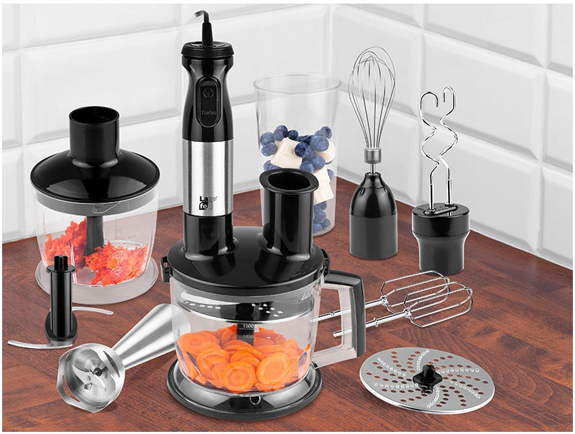 HAND BLENDER MULTIFUNCTION MIXER 2 DISCS TURBO MALAKSER POWER 1000W LAFE Packaging status original