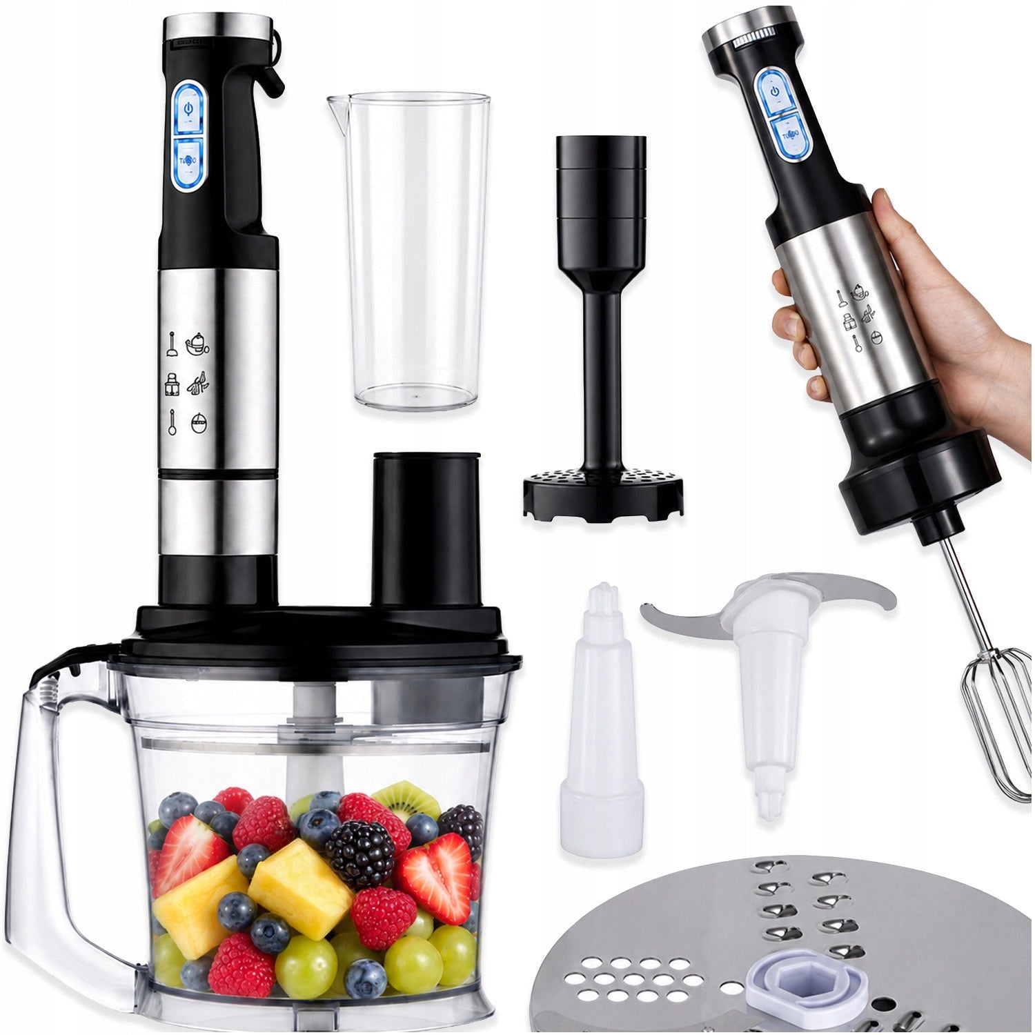 HAND BLENDER MULTIFUNCTION MIXER MALAKASER SET 5IN1 1400W POWERFUL