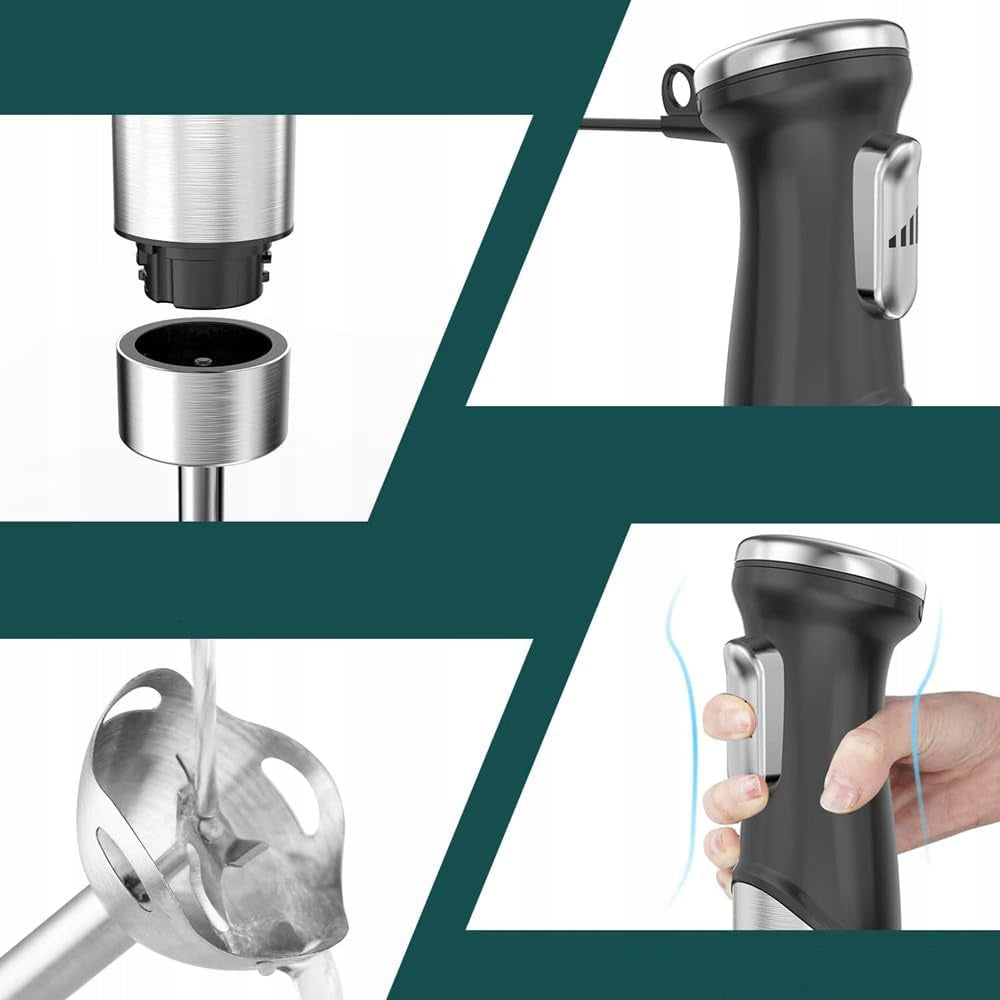 HAND BLENDER MULTIFUNCTION MIXER POWERFUL TURBO BLADE SHREDDER 500W Brand no brand