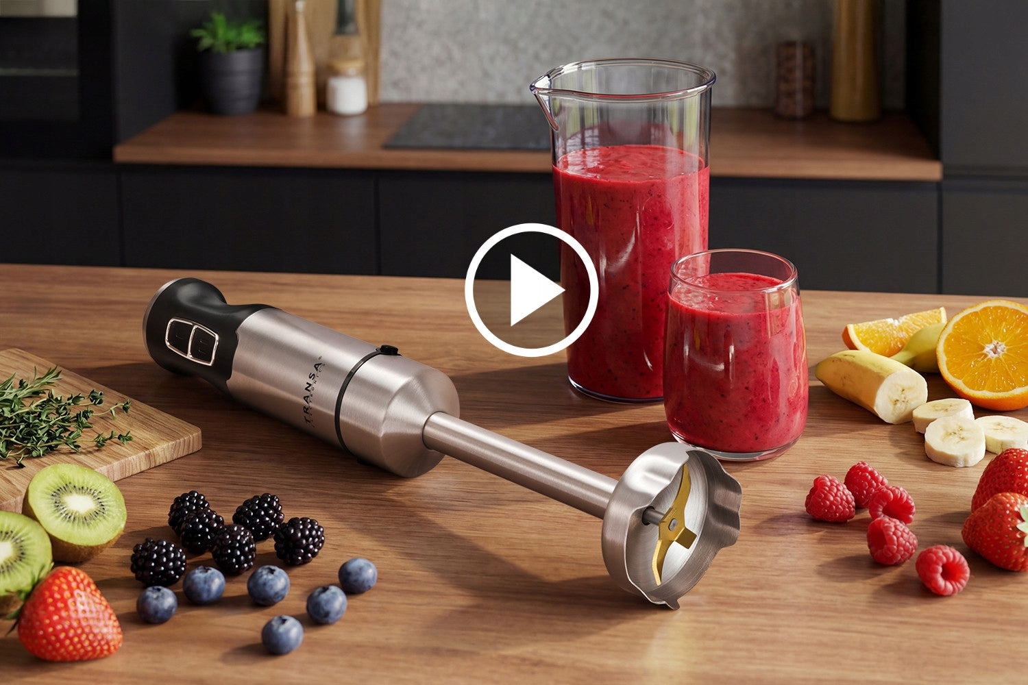 HAND BLENDER MULTIFUNCTIONAL 5 LEVELS TURBO MODE SET 5in1 POWERFUL 1800W Manufacturer code BT-13