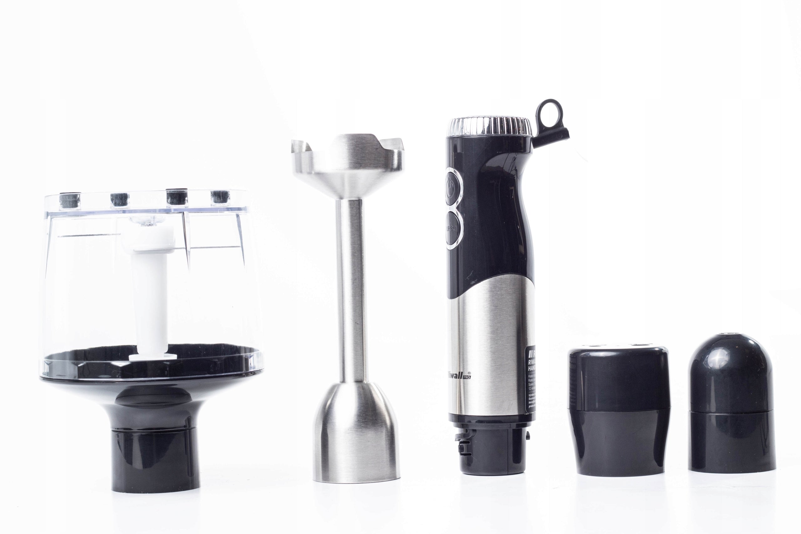 HAND BLENDER MULTIFUNCTIONAL RIWALL RB-01 6in1 TITANIUM BLADES STRONG Manufacturer code MIKSER RĘCZNY ROBOT ROZDRABNIACZ RIWALL RB-01